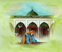 S. A. Noory, Shrine of Data Ganj Bakhsh Hajveri, Lahore , 12 x 15 Inch, Watercolor on Paper, AC-SAN-013